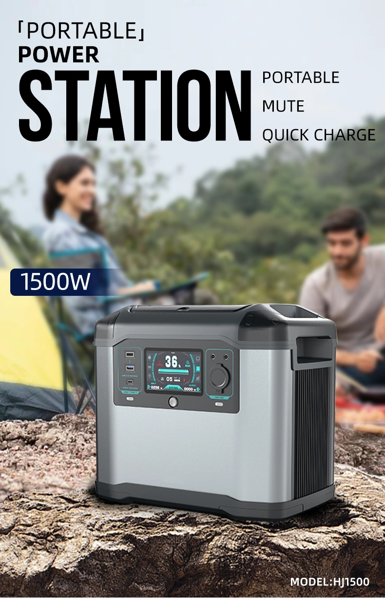 1500W Portable Station Power Bank Generator Outdoor Backup Camping Power Bank Systems Phone Charging Stations with Price
