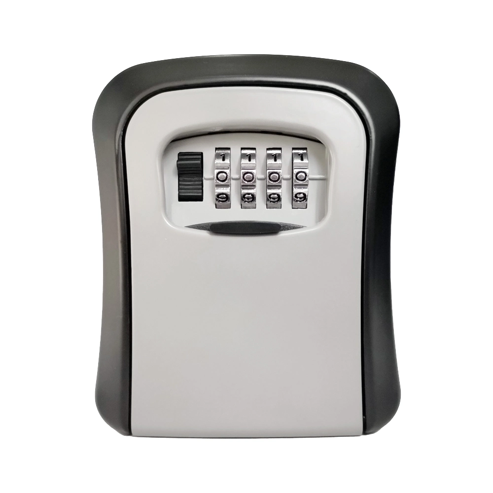 Grey Wall Mounted 4 Digit Combination Security Safe Key Storage Lock Box