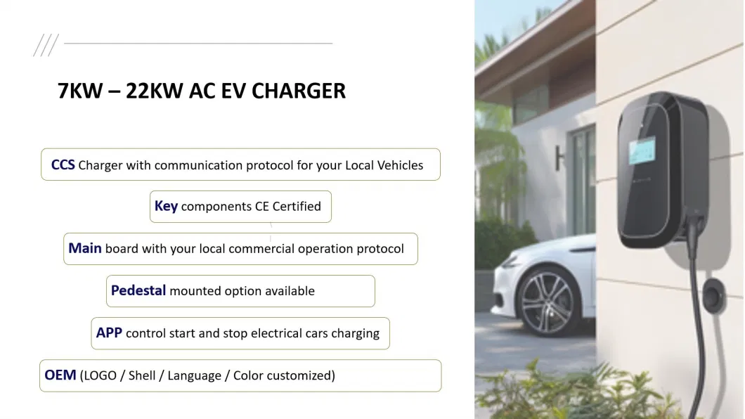 Wallbox AC APP Control EV Charger Ocpp Car Battery Charger