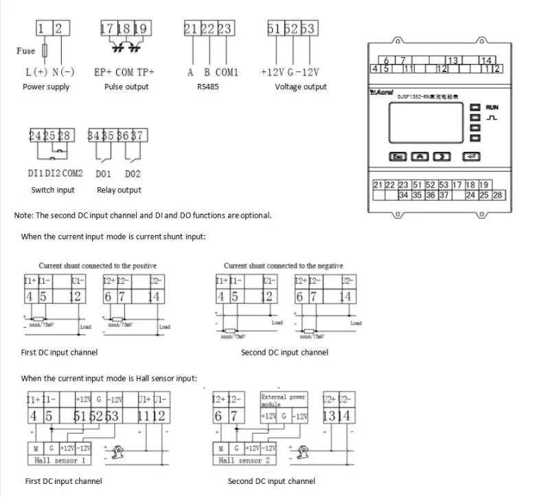 Bidirectional DC Energy Meter for EV Charging Pile Station