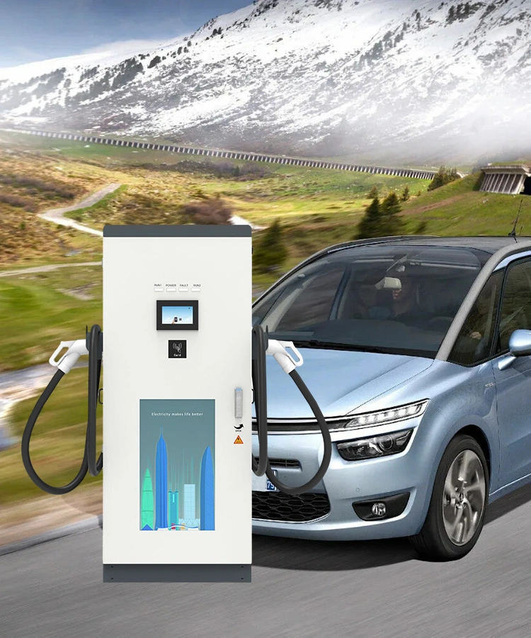 Manufacturer 60kw 80kw DC EV Fast Charging Pile Electric Car Charger Filling Station