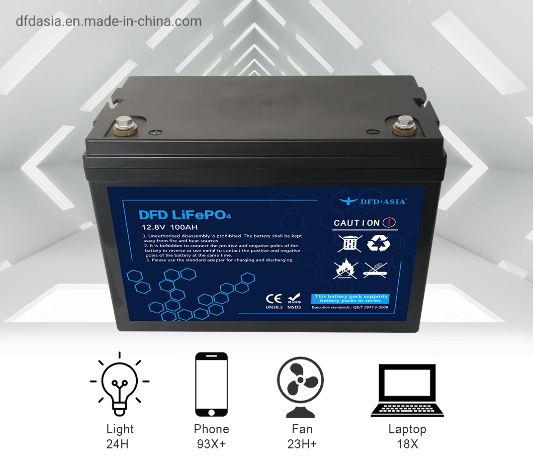 Fast Charging 12V, 24V, 36V 100ah 200ah 300ah 400ah Lithium Battery Solar Power Storage Battery for Folklifts, Electric Vehicles, Electronic Bike