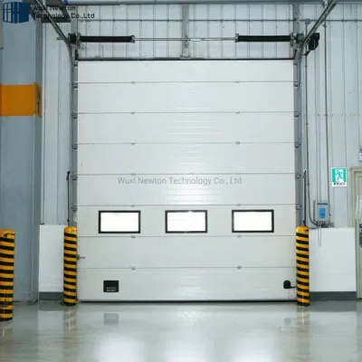 Automatic Industrial Steel Thermal Insulation Sectional Rolling up Door