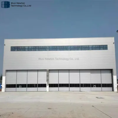 Top Guided Bottom Rolling Automatic Steel Sliding Hangar Doors