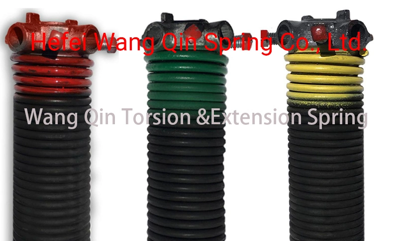 Industrial Door Metal Torsion Spring with Hihg Quality in Red Color-Coded