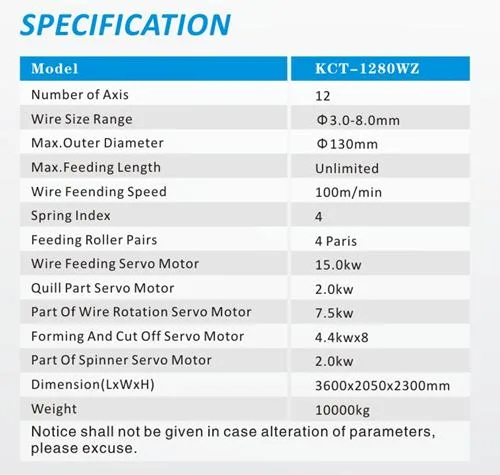 10 Axis KCT-1020WZ 2.0mm Garage Door Torsion Springs with High Carbon Steel Spring Making Machine &amp; Compression Spring Machine