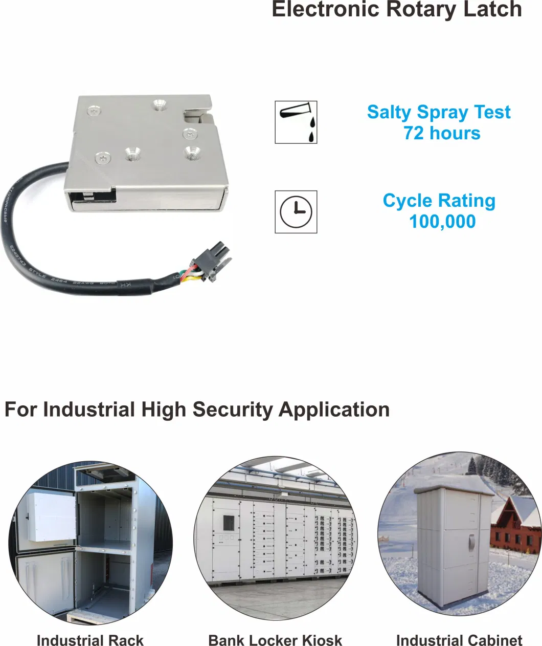 Stainless Steel Anti Corrosion Electromechanical Lock for Automated Parcel Terminals