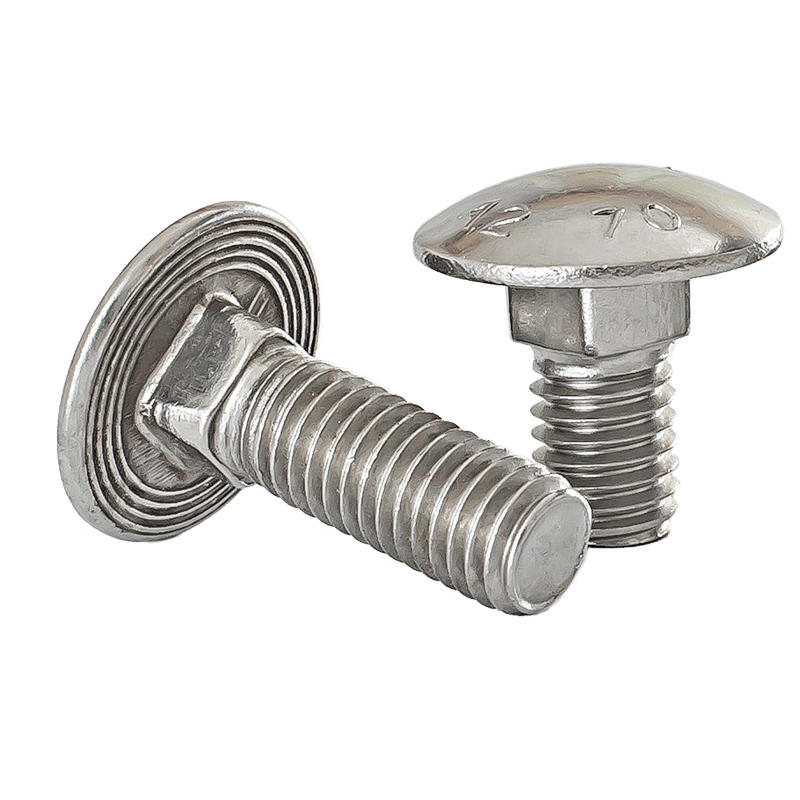 Stainless Steel Coach Screws DIN 603 Hot DIP Zip Garage Door Smooth Carriage Bolt