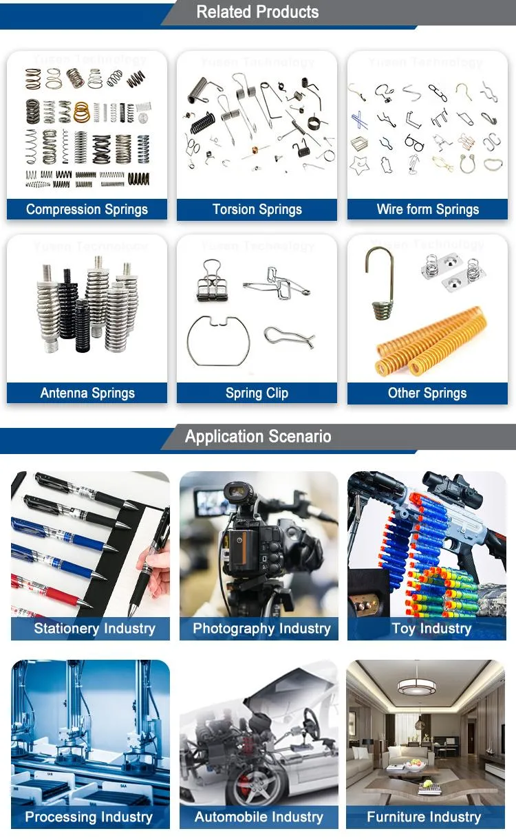 Mechanical Parts Spiral Coil Power Spring