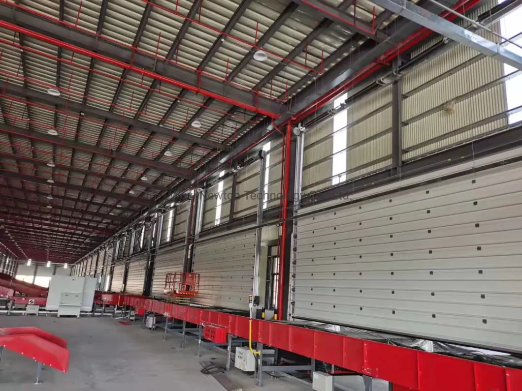 Automatic Rapid Double Layer Steel High Lifting Sectional Industrial Door