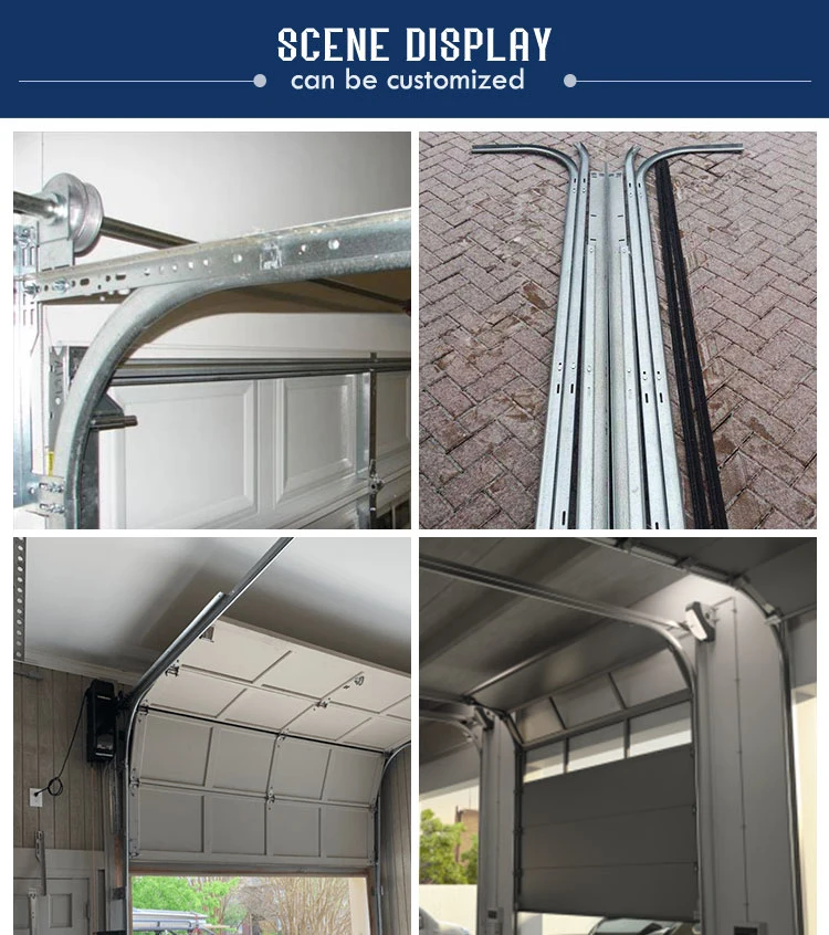 Double Tracks Rollers Foresee Garage Door Opener Rail System Garage 2 Spring Track Overhead Door Curve