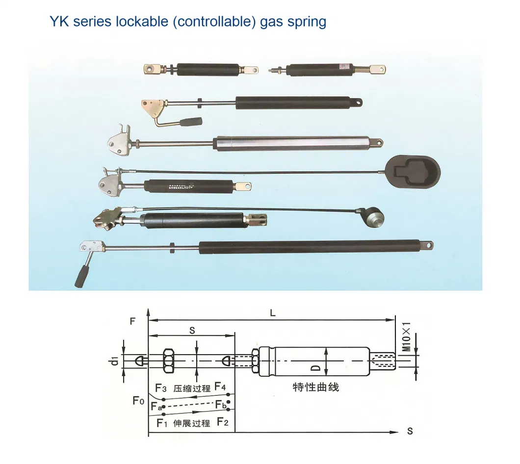 Factory Price Wholesale Soft Close Shocks Turn up The Cabinet Door Nitrogen Spring Gas Strut with Adjustable Damping