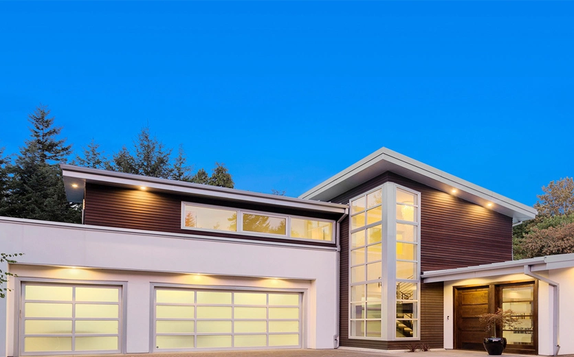 High Transparent Glass/Visibility /Full-View Garage Door