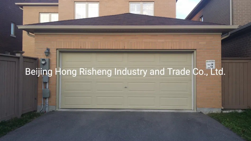 Manufacturer Direct Sale Overhead Sectional Garage Door with Torsion Spring System