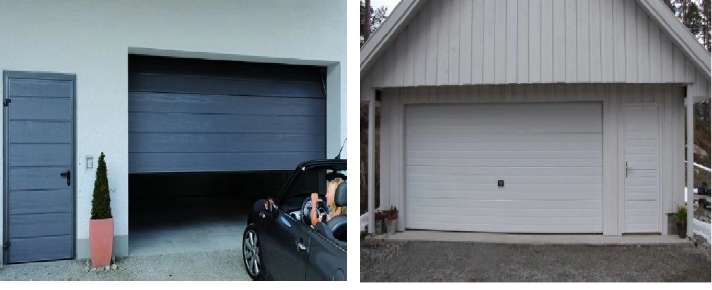 Residential Remote Control Garage Door with Torsion Spring Balance System