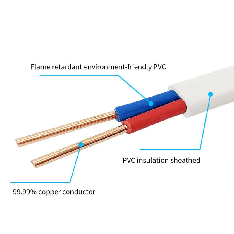 Electric Ground Electrique 1.5sq mm Copper Earthing Cable Wire Flat Twin