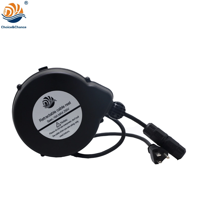 Home Application Power Supply Tangle Free Cord Retractor Retractable Cable Reel