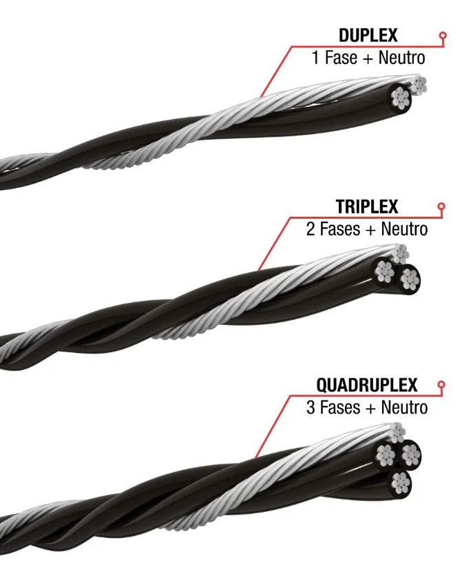 0.6/1kv Overhead Cable Aerial Bundled Cables with Lighting Core