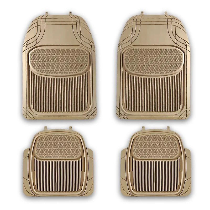 Hot Sale 4 Pieces Heavy Duty PVC Rubber Car Floor Mat