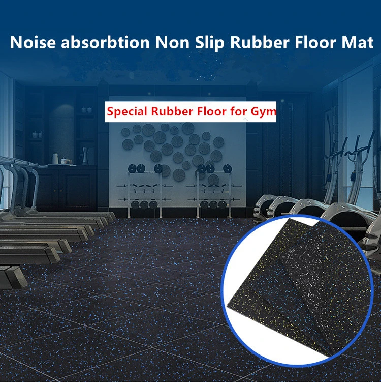 High Density Rubber Gym Flooring Interlocking Rubber Tiles