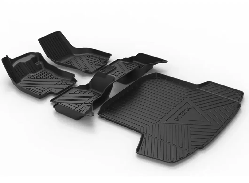 Waterproof Car Foot Mat TPE Tpo Custom Skod-a Octavia Car Mat