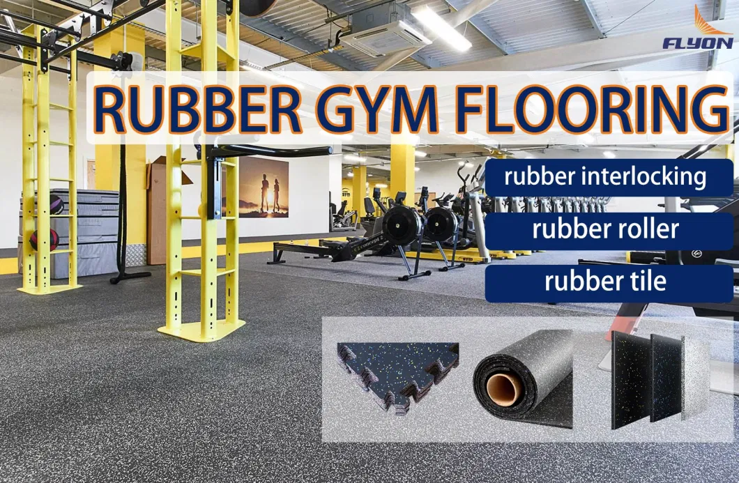 2023 China 20mm &amp; 30mm Thickness Soundproof Quality Rubber Gym Flooring