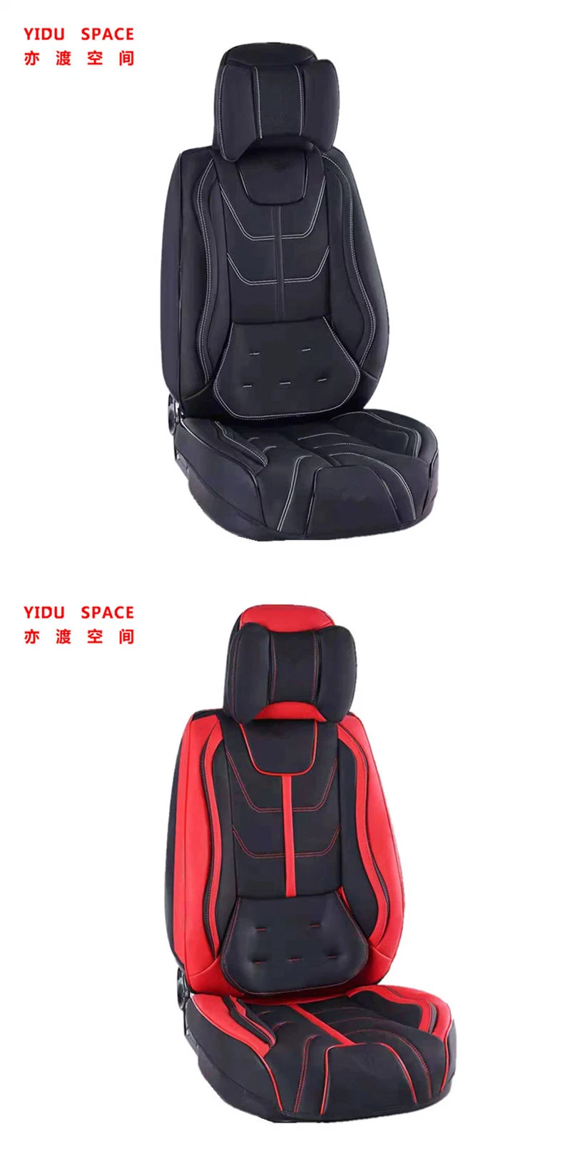 Car Accessories Car Decoration Seat Cover Universal 9d 360 Degree Full Surround Luxury Black PU Leather Auto Car Seat Cushion