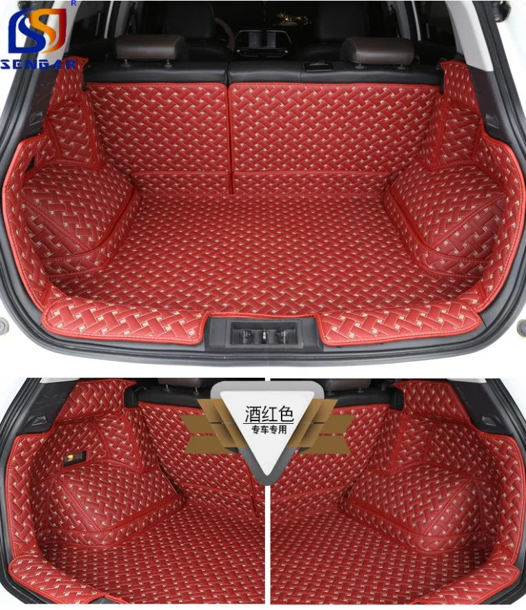 Leather Car Trunk Mat Cargo Liner for Carpet Interior Accessories Covers