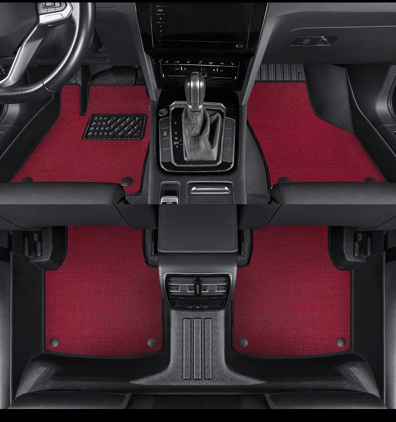 Wholesale Car Floor Mats Auto Non-Slip Foot Mat with Rubber Pad