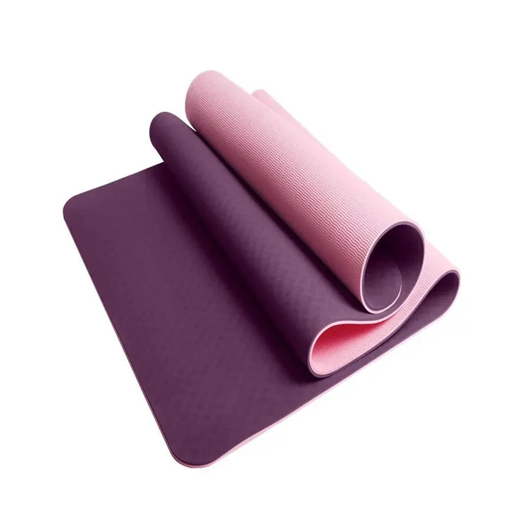 TPE Two-Color Yoga Mat, Non-Slip Carpet, Suitable for Beginners Environment Fitness Gym Mat