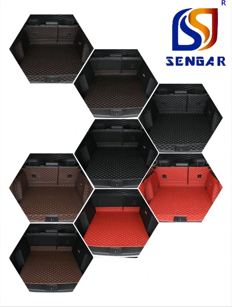 High Quality 5D PVC Leather Custom Car Trunk Mats