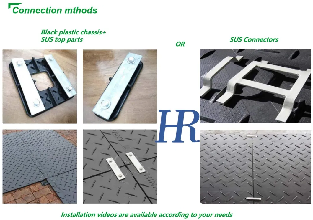 4X8 15mm 20mm 25mm 30mm HDPE Ground Protection Mat - Durable &amp; Cost-Effective