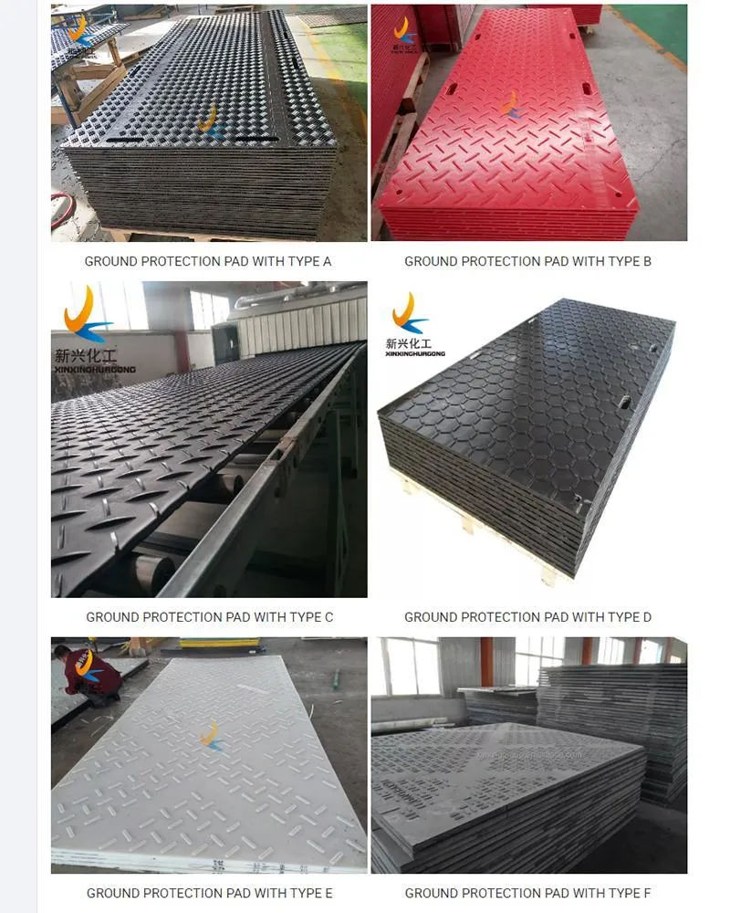 Heavy Equipment Ground Mat China HDPE Ground Mat 4X8 Plastic