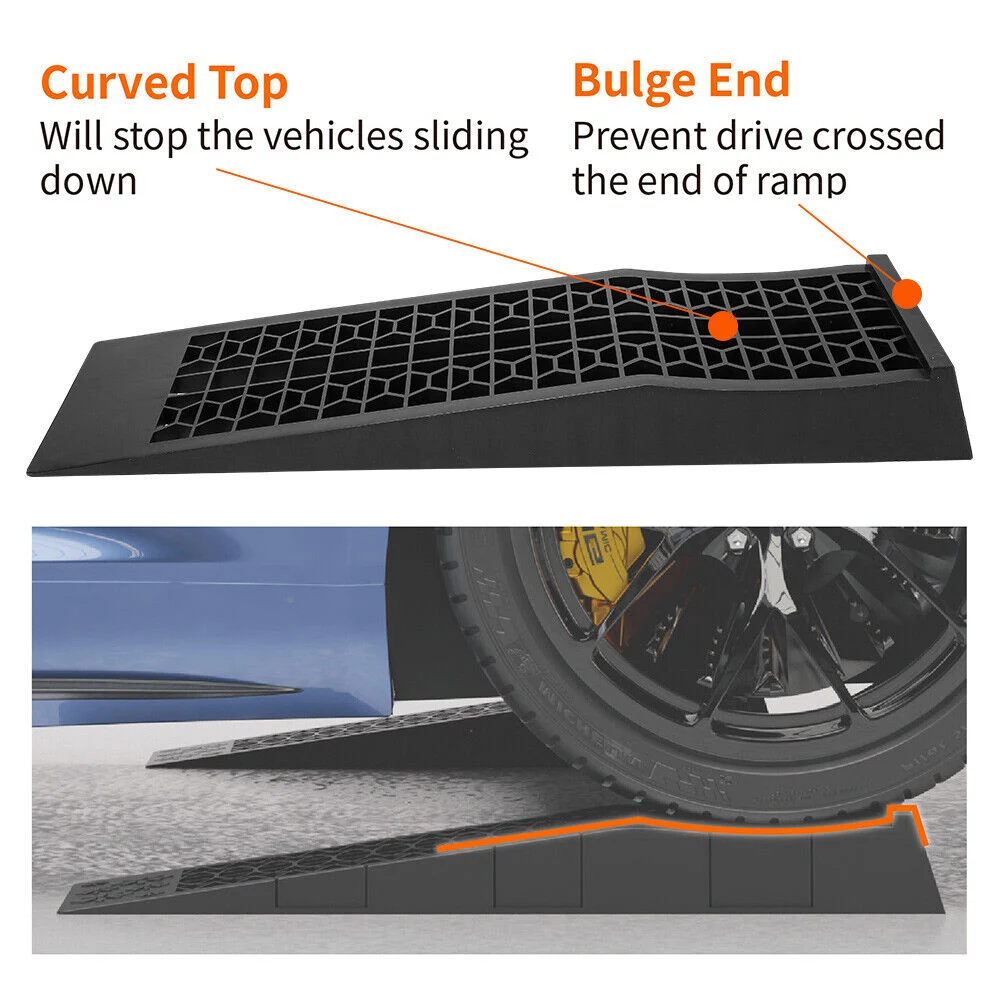 Heavy Duty Car Ramps (Vehicle Plastic Automotive Garage Workshop SUV)