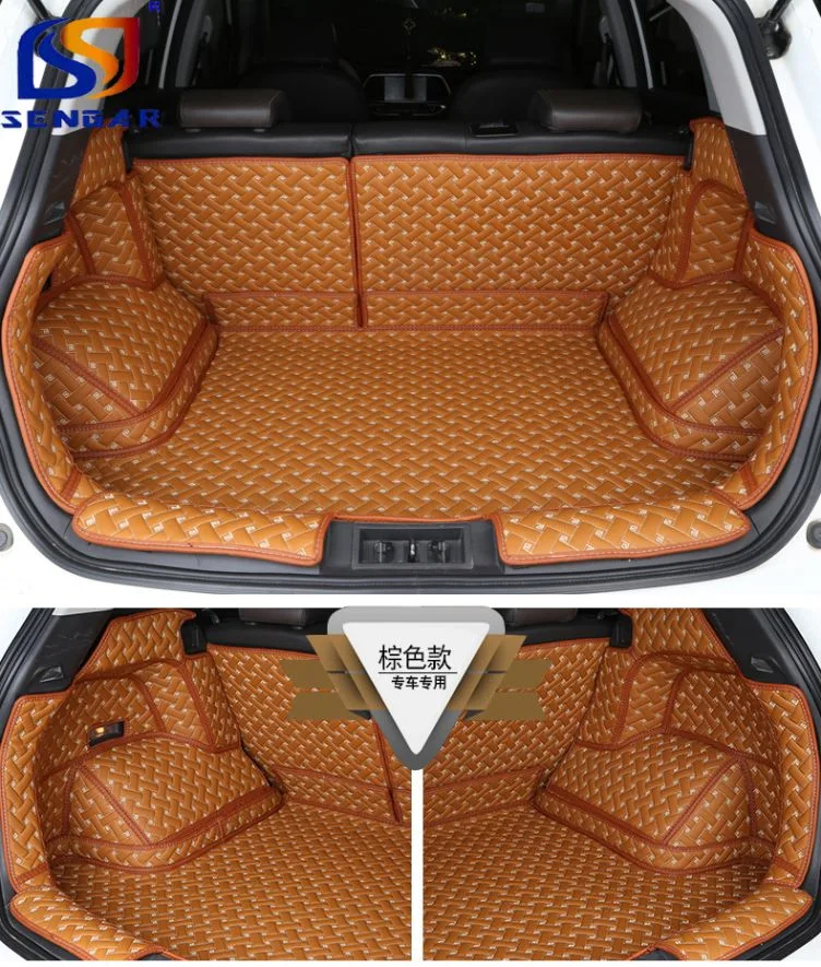 Leather Car Trunk Mat Cargo Liner for Carpet Interior Accessories Covers