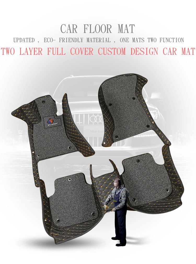 Wholesale Leather Special Anti Slip Hand Sewing 5D Car Floor Mats