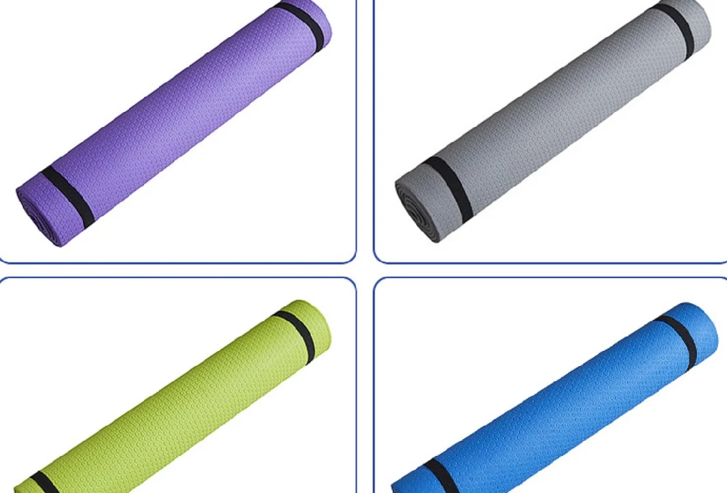 Custom 6mm High Quality Organic Eco Friendly Recycle Durable Double Color TPE Yoga Mat