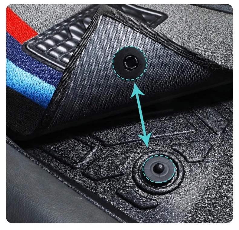 Wholesale Car Floor Mats Auto Non-Slip Foot Mat with Rubber Pad