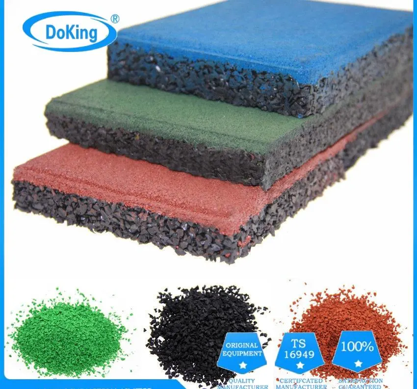 Gym Rubber Floor Mat Sound-Proof Shock-Absorbing Shock-Proof Splicing Large-Area Silent Floor Rubber Carpet