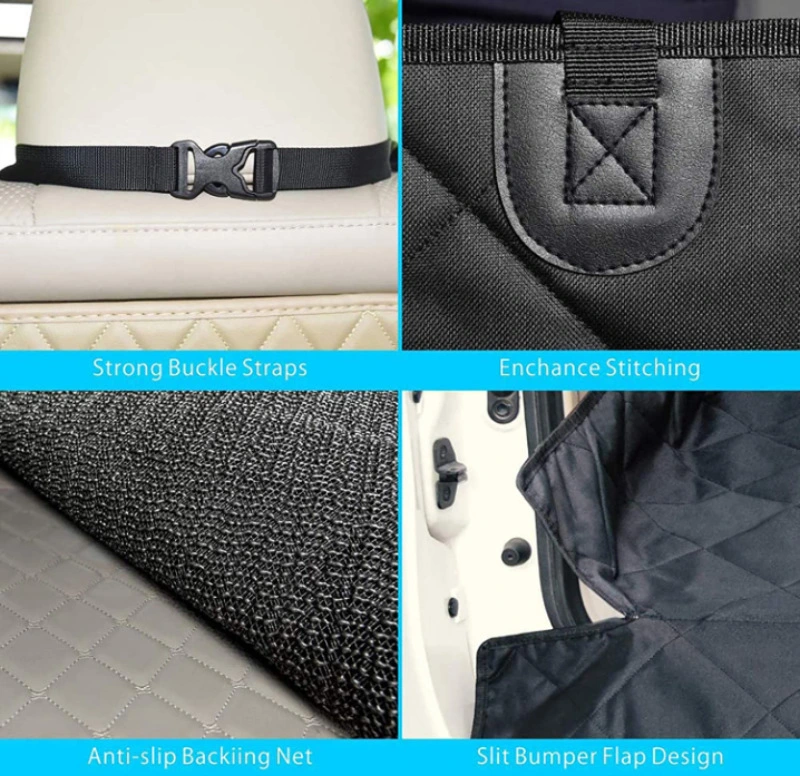 Waterproof Polyester SUV Boot Liner Heavy Duty Adjustable Pet Seat Cover Cargo Car Cover for Dog