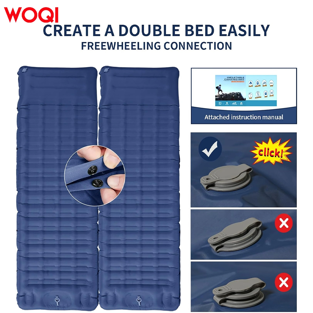 Ultralight Portable Foldable Waterproof Car Air Bed Mattress Sleeping Pad Camping Self Inflatable Sleeping Mats