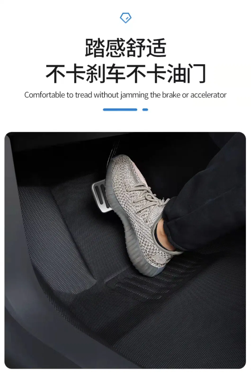 All Weather Car Floor Mat for Tesla Model Y 2020 2021 Waterproof 3D TPE Car Foot Pad Tray Trunk Mat Carpet Cargo Boot Liner