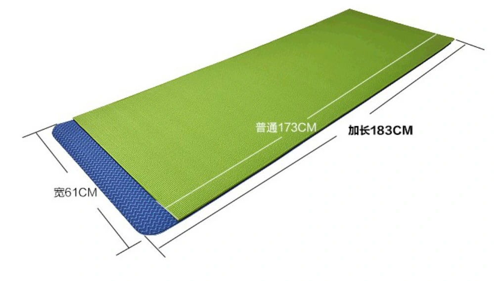 Custom 6mm High Quality Organic Eco Friendly Recycle Durable Double Color TPE Yoga Mat