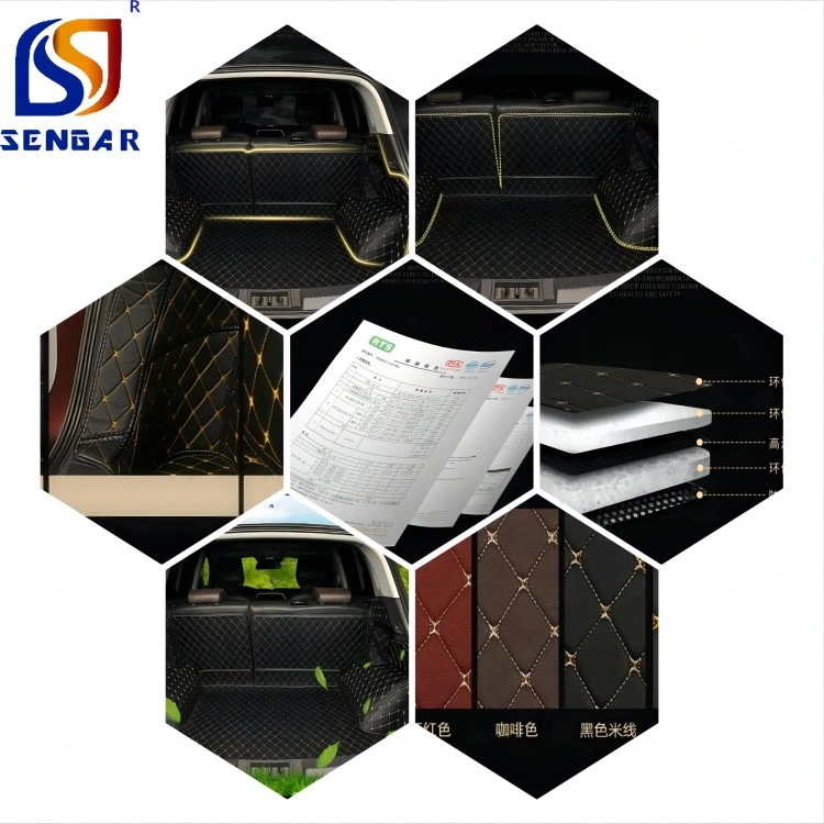 2023 New Design High Quality All Round PU Leather Trunk Mats