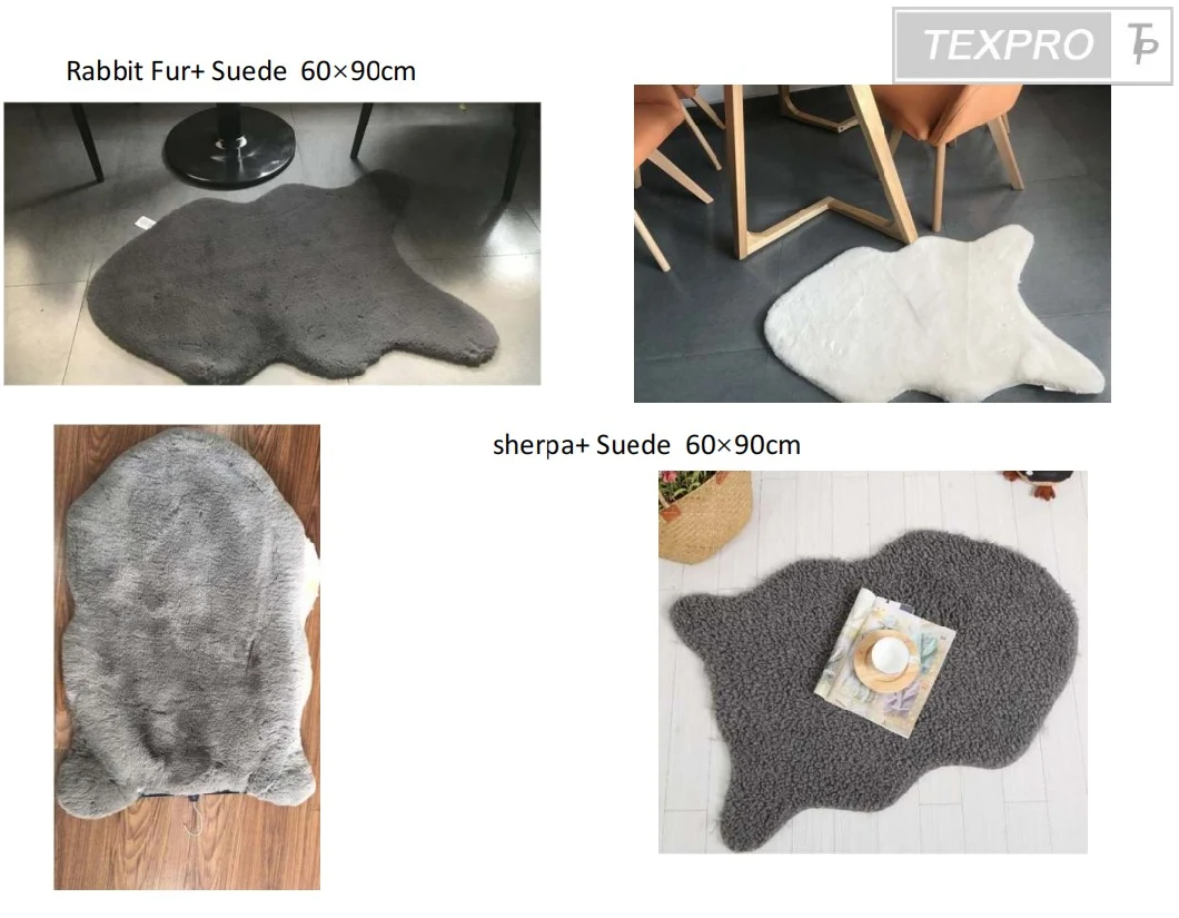 Manufacturer Texpro Hot Selling Customized Modern Shaggy Plush Area Rug Floor Carpets Mat