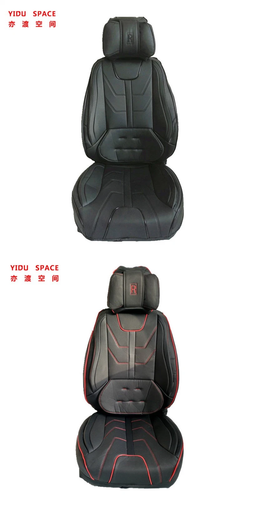 Car Accessories Car Decoration Seat Cover Universal 9d 360 Degree Full Surround Luxury Black PU Leather Auto Car Seat Cushion