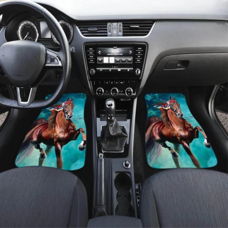 Universal Car Mats African Girl Series Print Wholesale Printable Designer Custom Car Floor Mats Full Luxury Car Mats Set