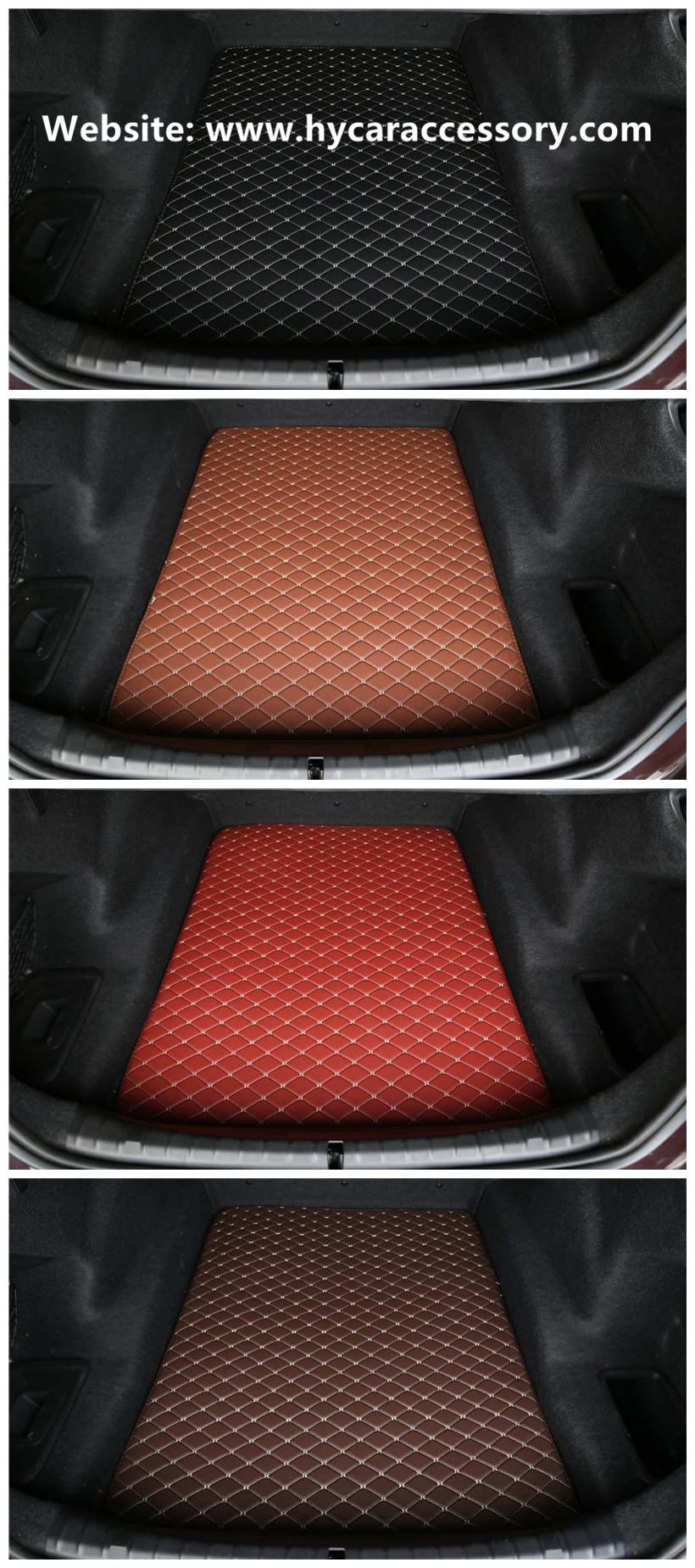 Wholesale Customized Eco-Friendly Wear Special Leather Carpeted Trunk Car Mat