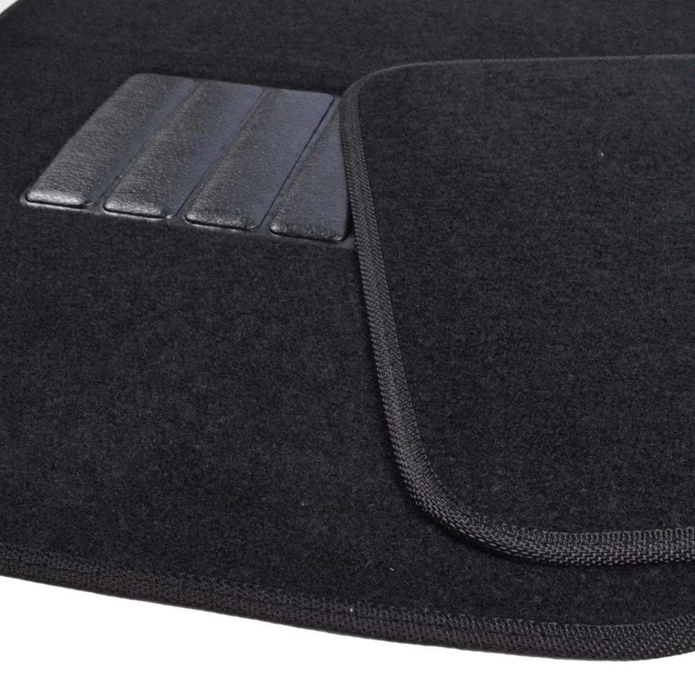 Custom Black Color 4 Piece Carpet Floor Mats, All-Weather Protection for Car, Sedan, Suvs All Vehicles