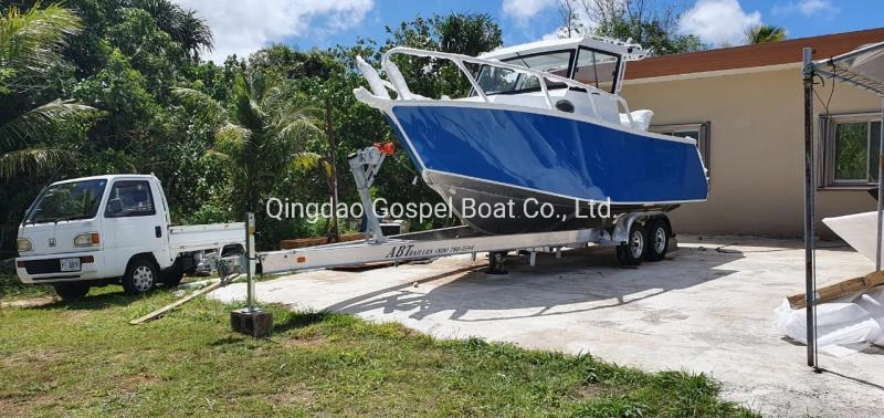 Gospel Boat 6.85m /23FT Cuddy Cabin Aluminum Fishing Boat with Australia Build Plate